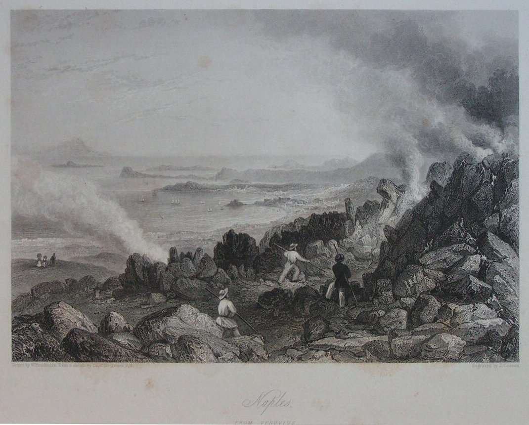 Print - Naples from Vesuvius - Cousen