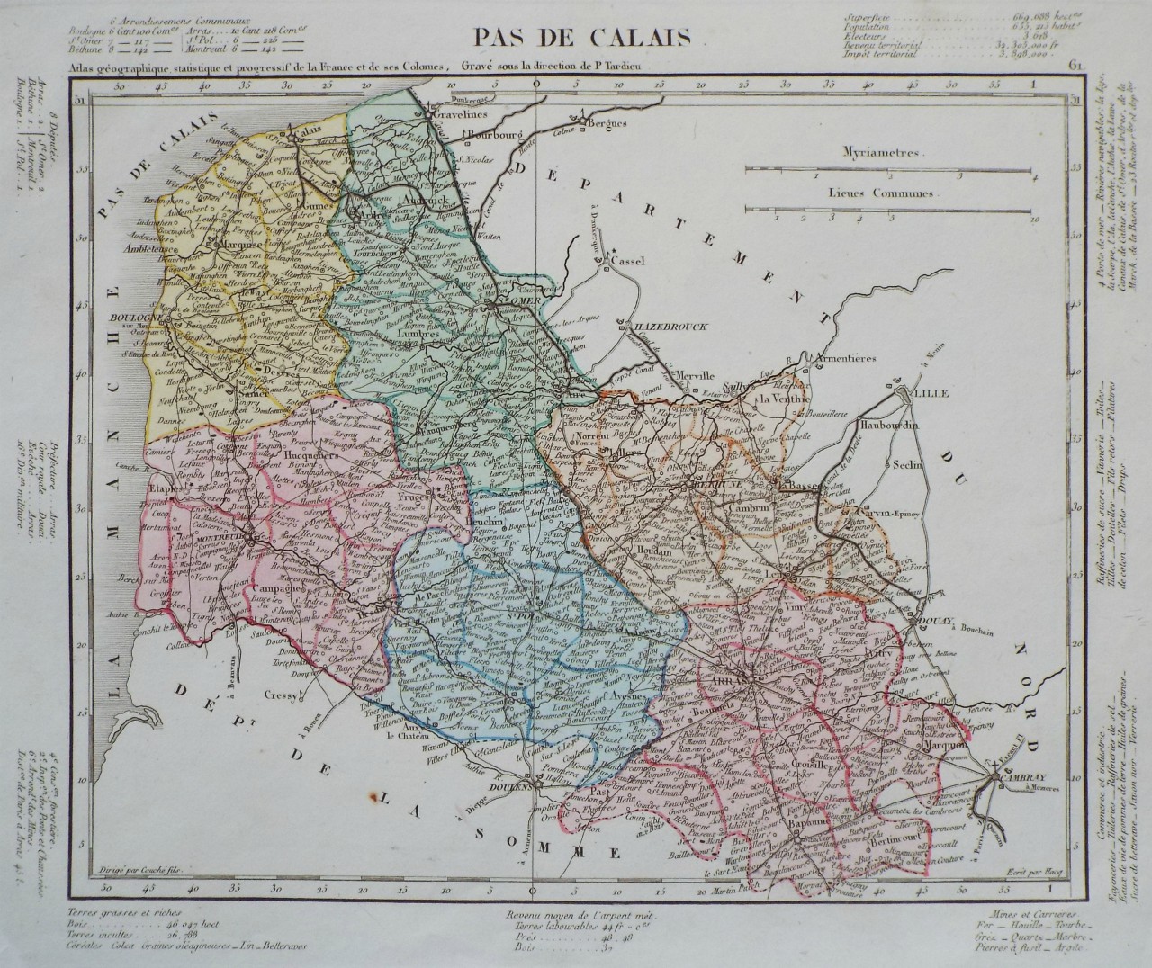 Map of Pas de Calais