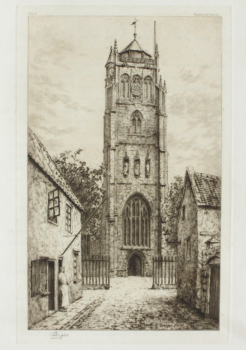 Etching - SS. Peter and Paul, Shepton Mallet - Piper