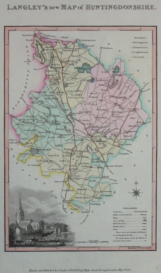 Map of Huntingdonshire - Langley