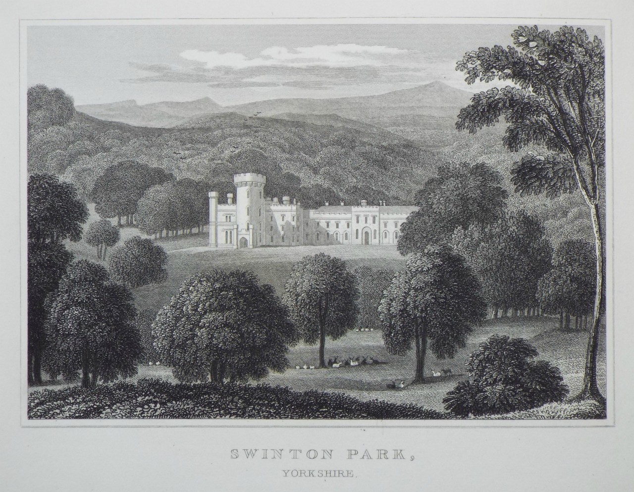 Print - Swinton Park, Yorkshire. - Hay