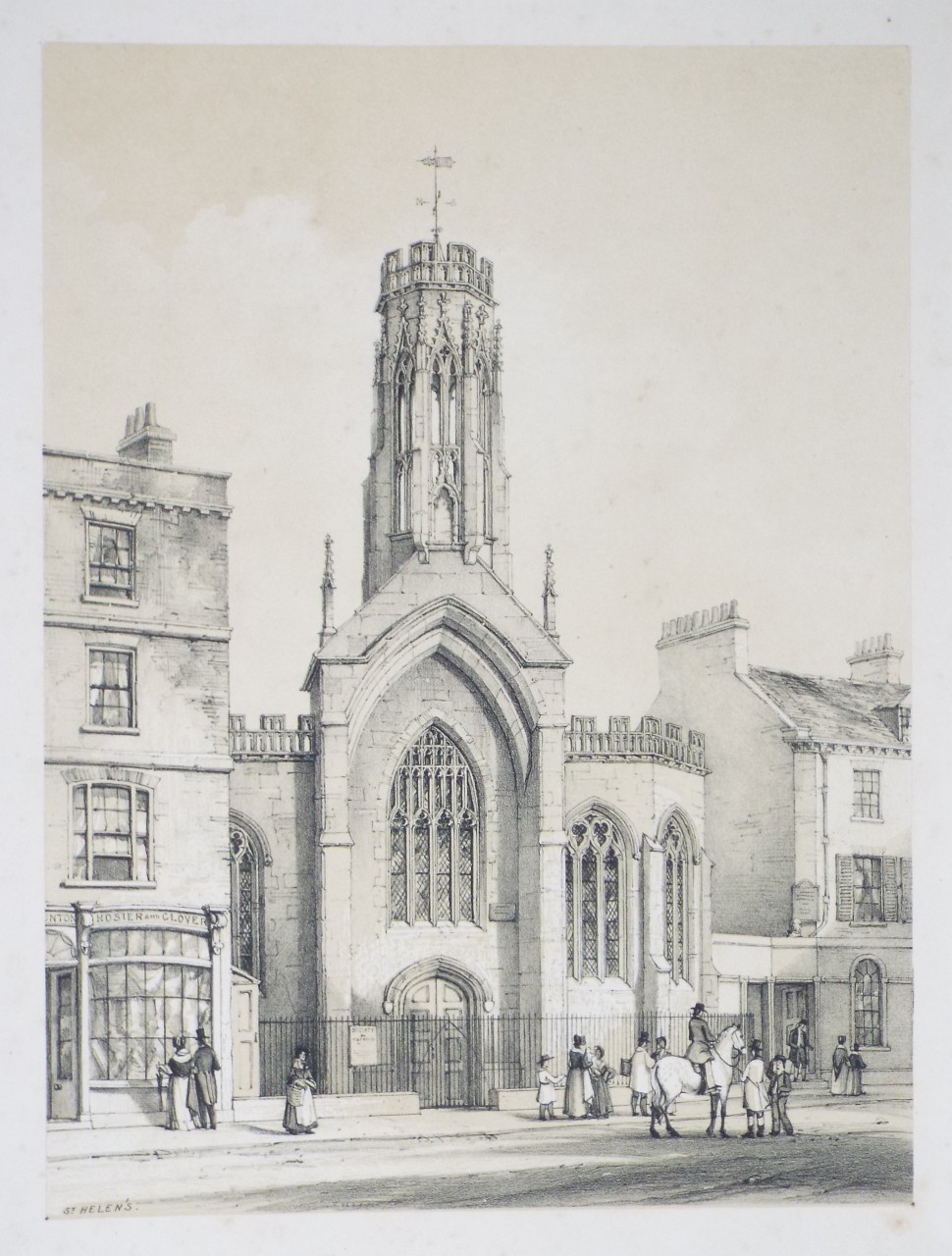 Lithograph - St. Helen's - Monkhouse