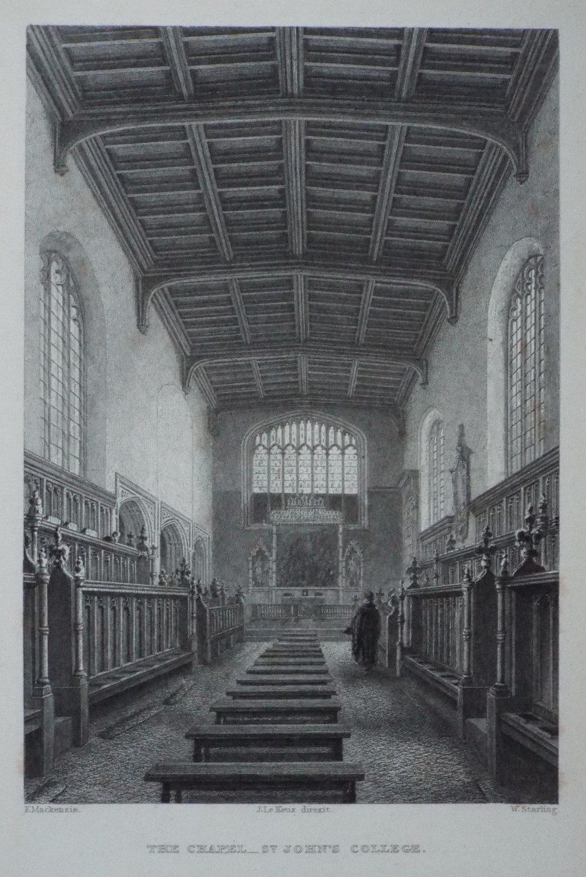 Print - The Chapel - St. John's College. - Starling
