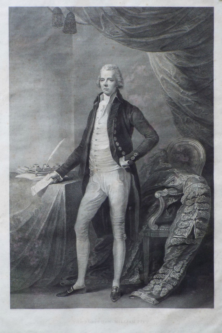 Print - The Right Hon : William Pitt, - Bromley