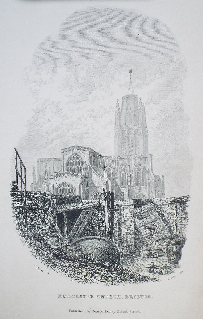 Print - Redcliffe Church, Bristol. - Willis