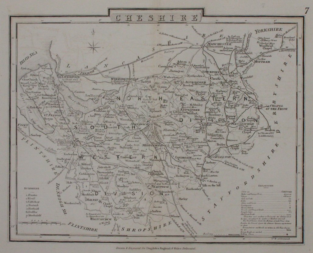 Map of Cheshire - Cole & Roper