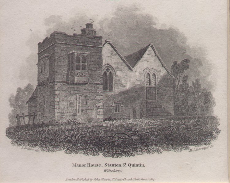 Print - Manor House: Stanton St.Quintin, Wiltshire - Berenger