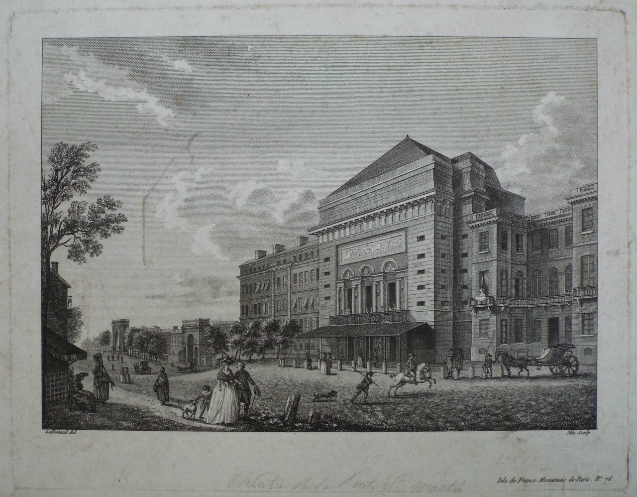 Print - Theatre de la Porte St. Martin. - 