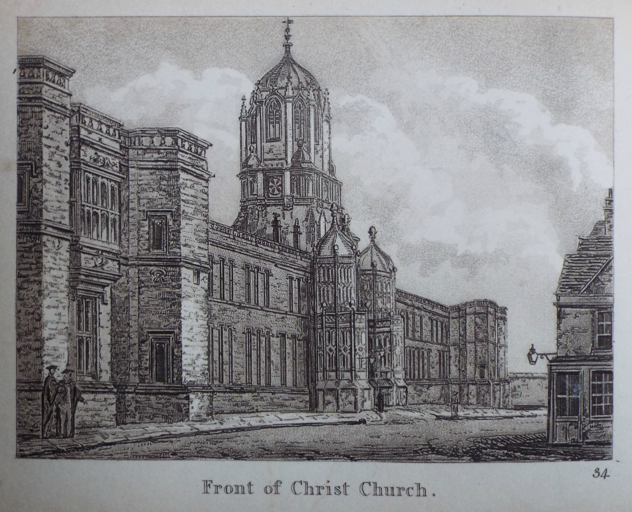 Aquatint - Front of Christ Church.