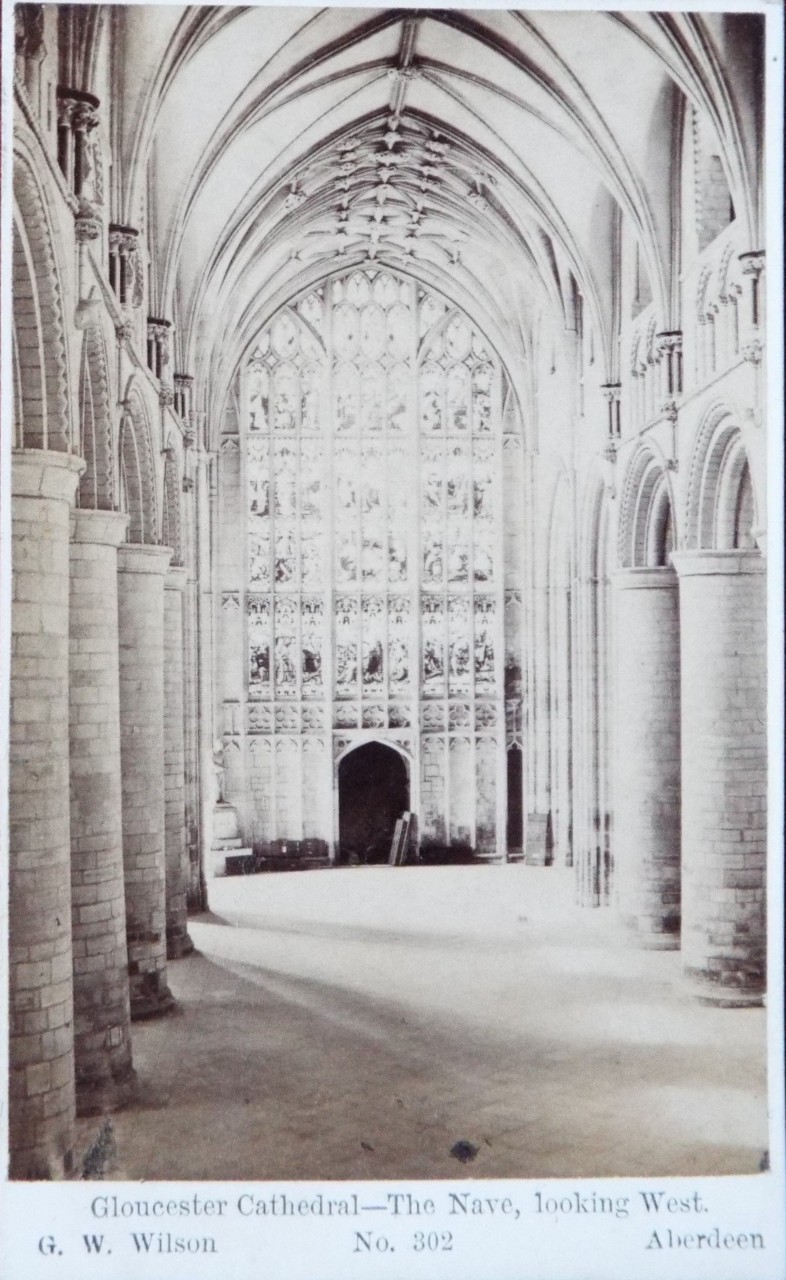 Photograph - Gloucester Cathedral - The Nave, Looking West.
