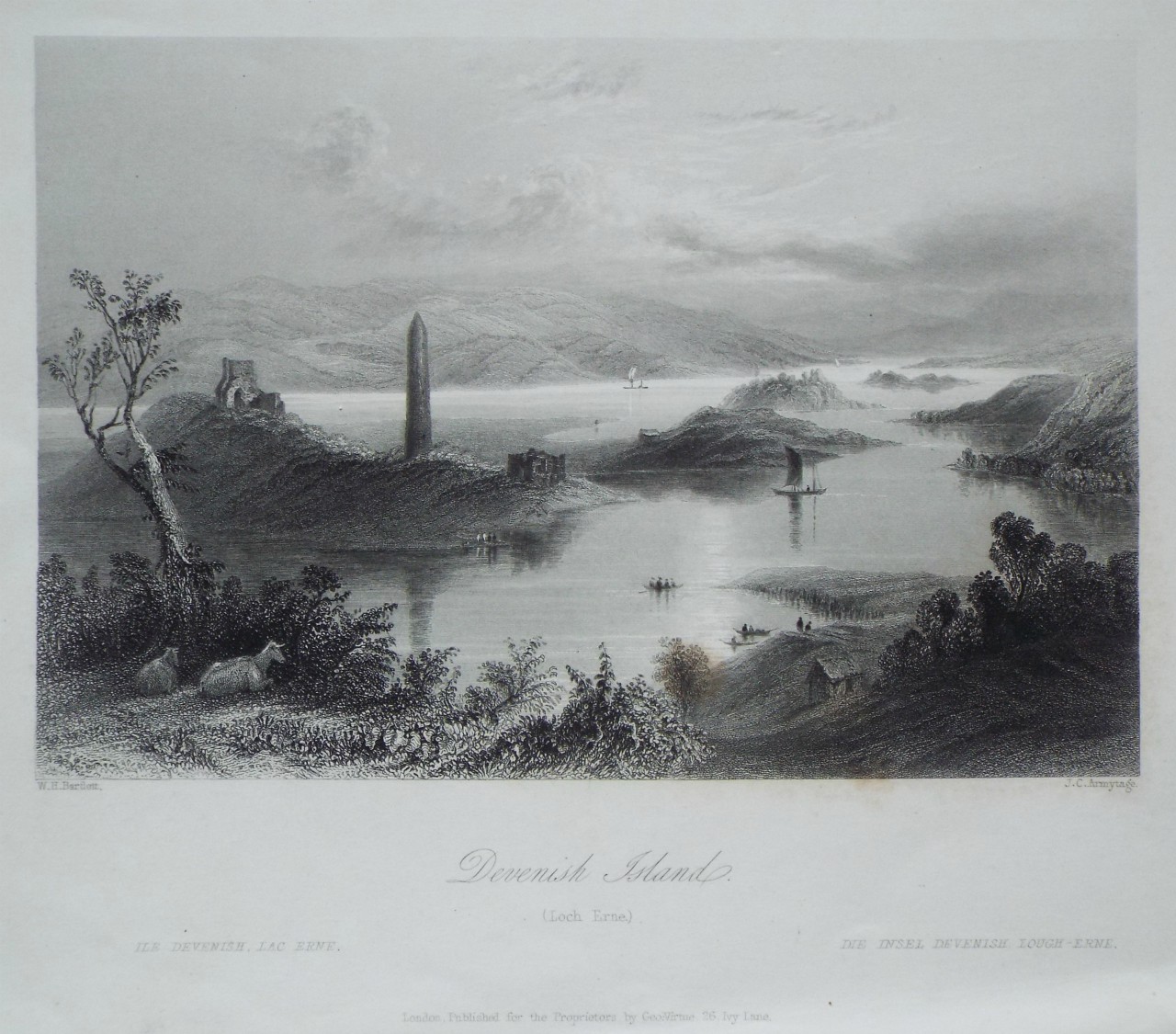 Print - Devenish Island. (Loch Erne) - Armytage