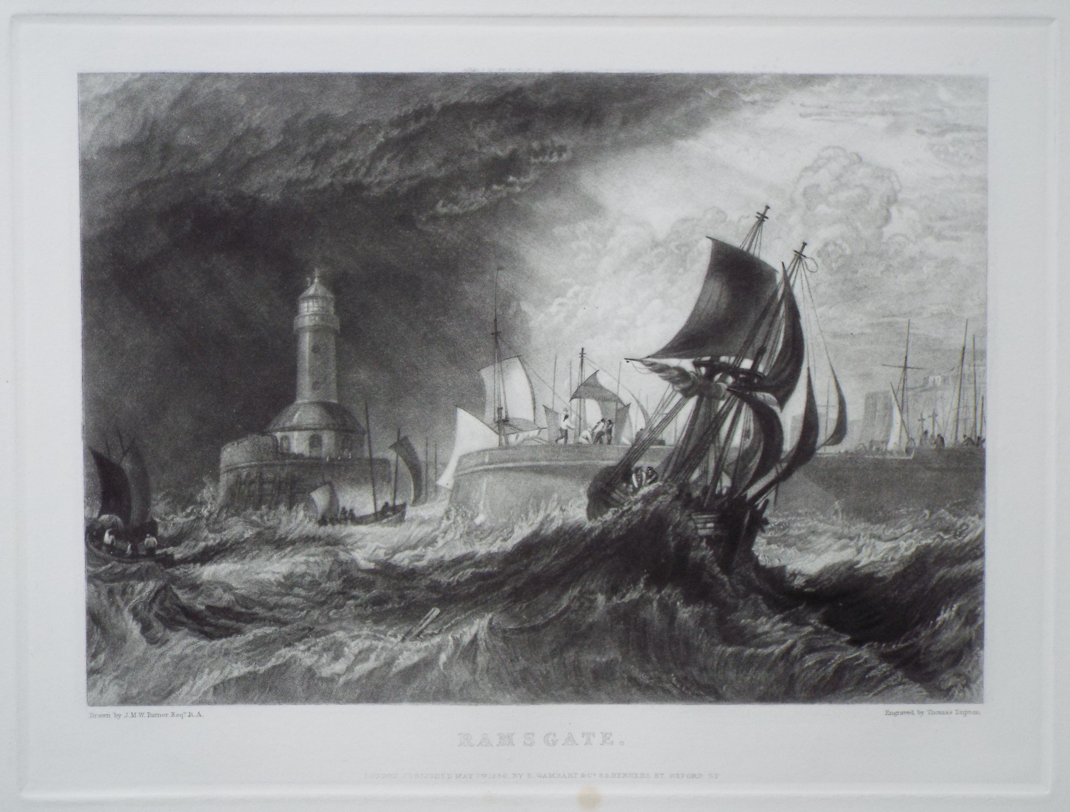 Steel mezzotint - Ramsgate. - Lupton