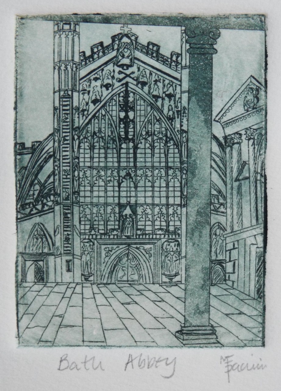 Etching - Bath Abbey - Facini