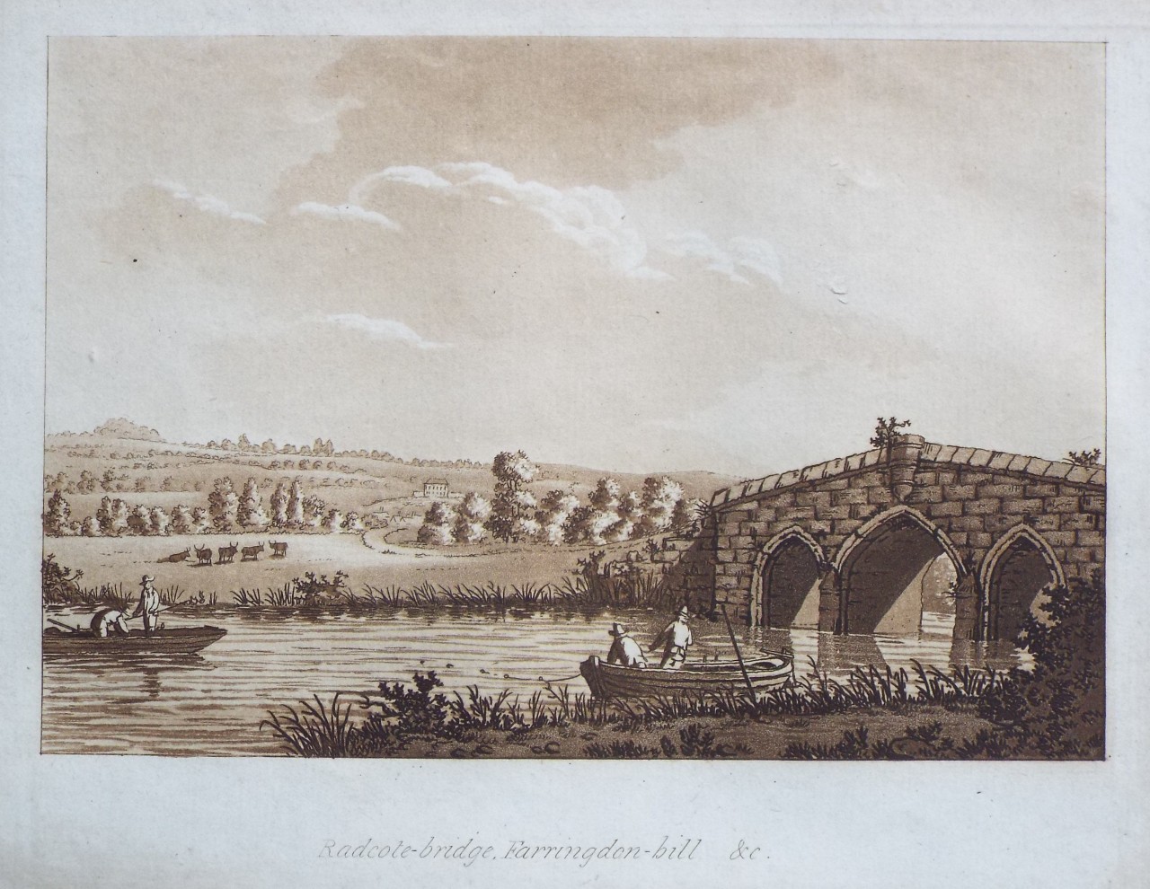 Aquatint - Radcote-bridge, Farringdon-hills, &c. - Ireland