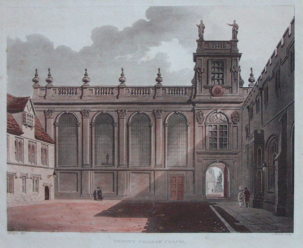 Aquatint - Trinity College Chapel - Bluck