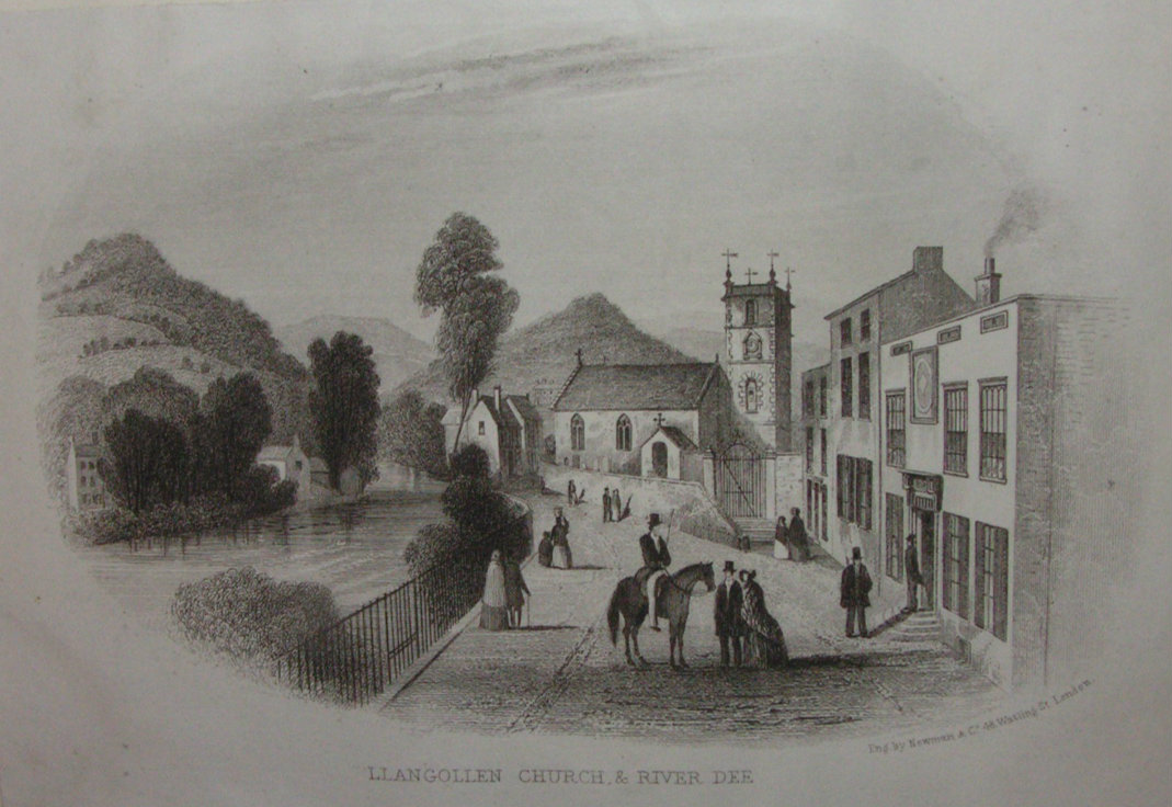 Steel Vignette - Llangollen Church & Diver Dee. - Newman