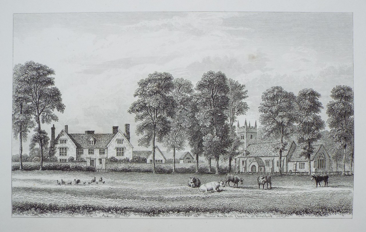 Print - Stratford Church and Manor-House