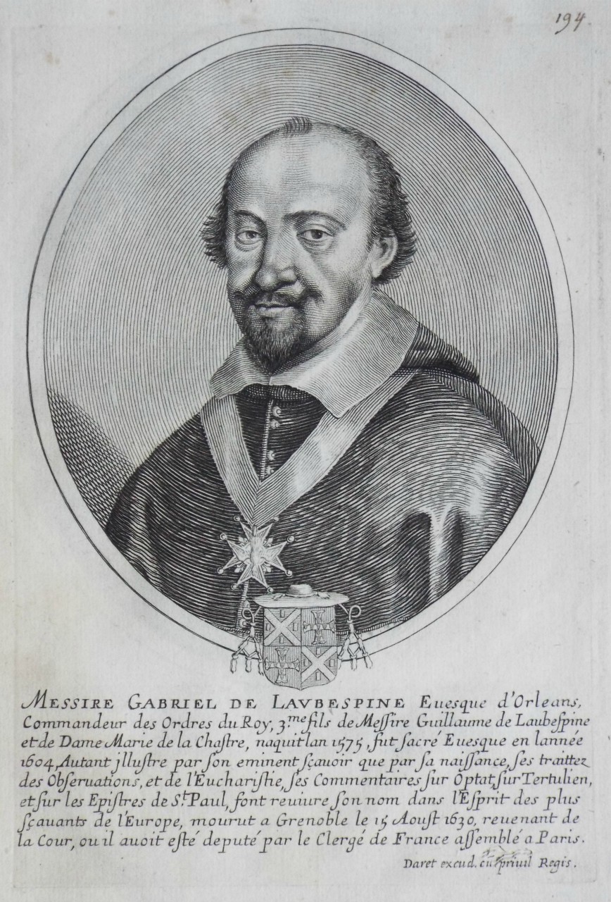 Print - Messire Gabriel de Laubespine