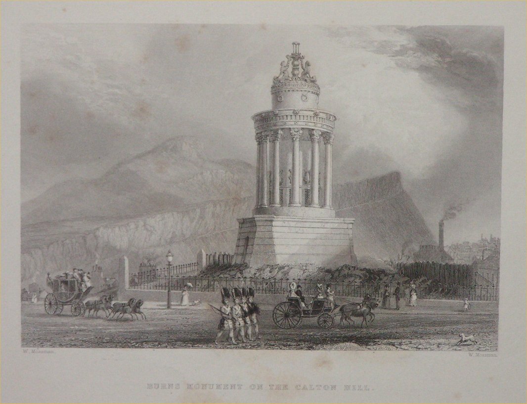 Print - Burns Monument on the Calton Hill - Mossman