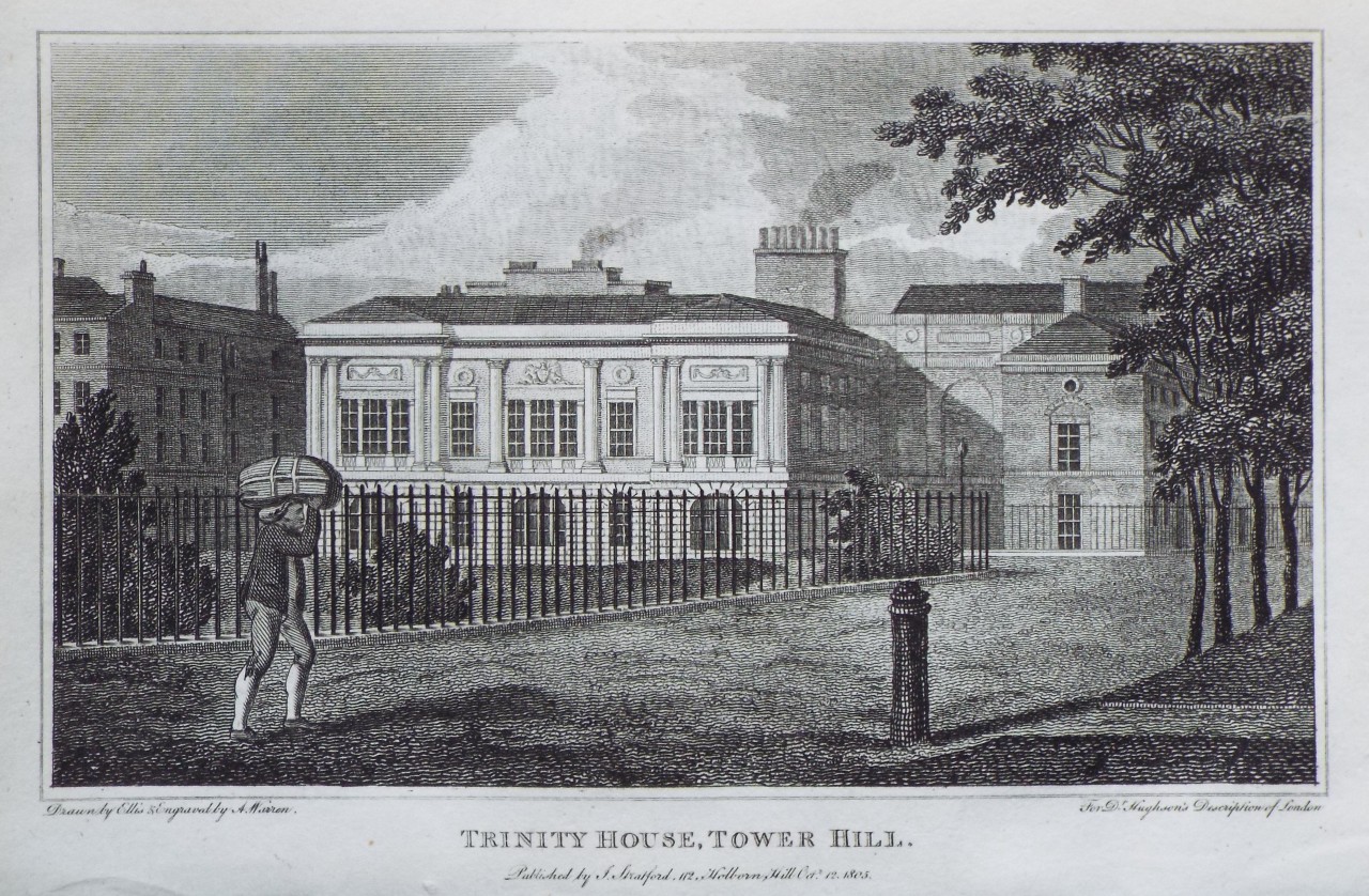 Print - Trinity House, Tower Hill. - Warren