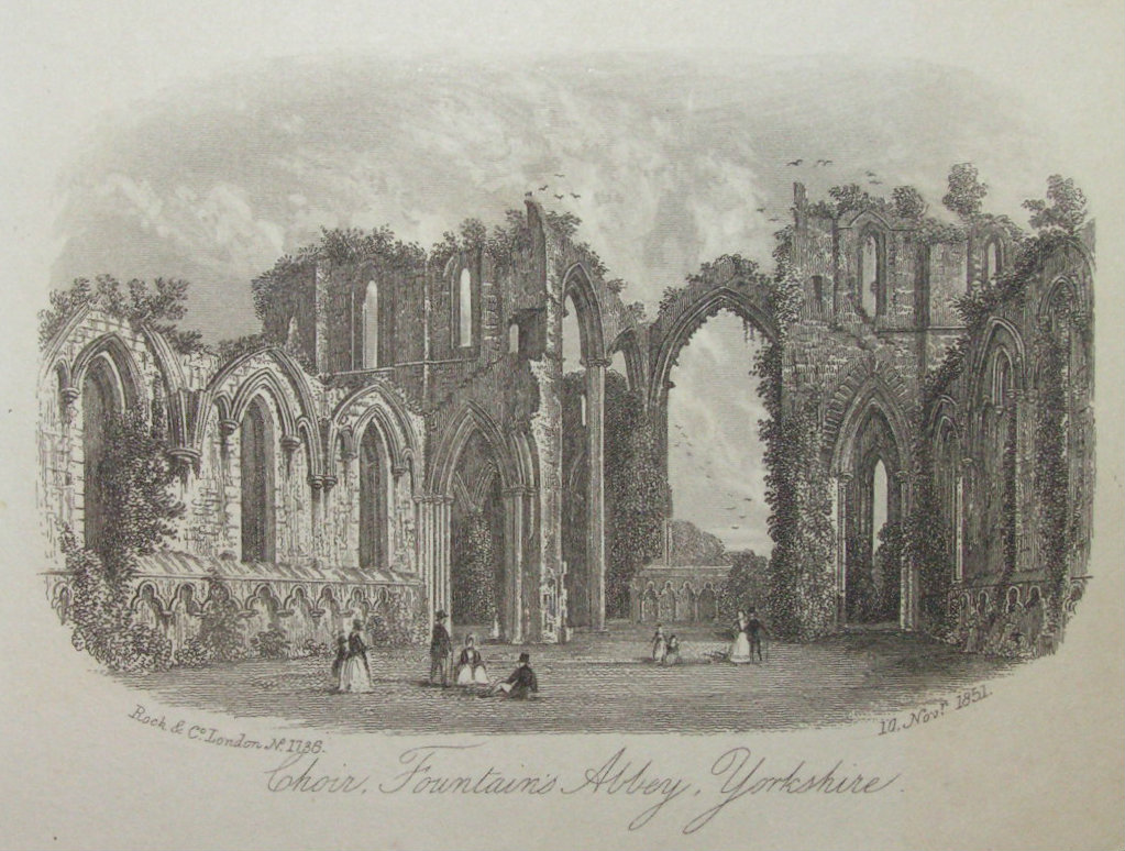 Steel Vignette - Choir, Fountains Abbey, Yorkshire - Rock