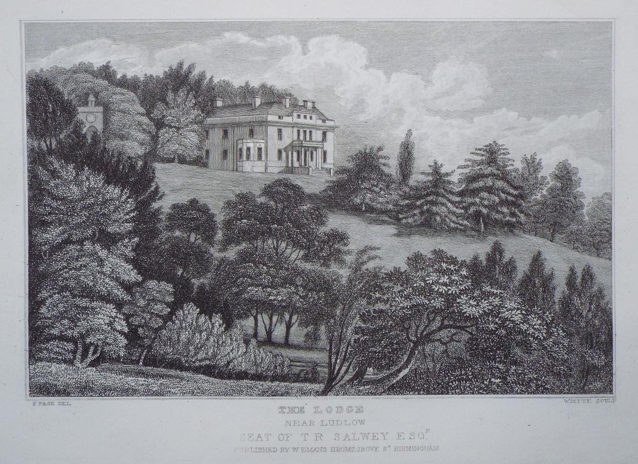 Print - The Lodge near Ludlow Seat of T. R. Salwey Esqr. - 