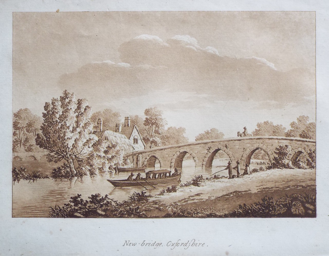 Aquatint - New-bridge. - Ireland