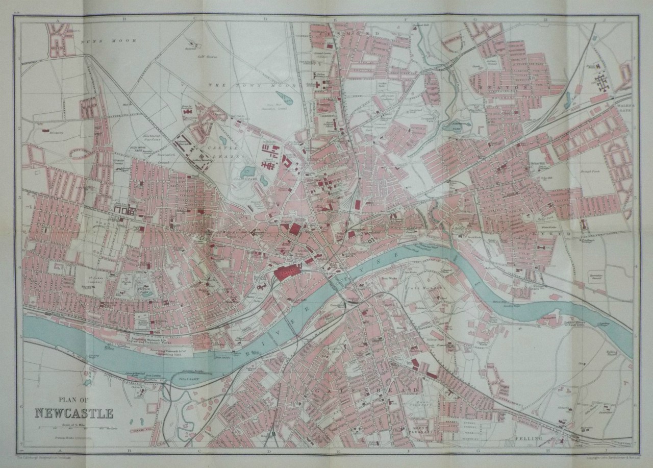 Map of Newcastle upon Tyne - Newcastle upon Tyne