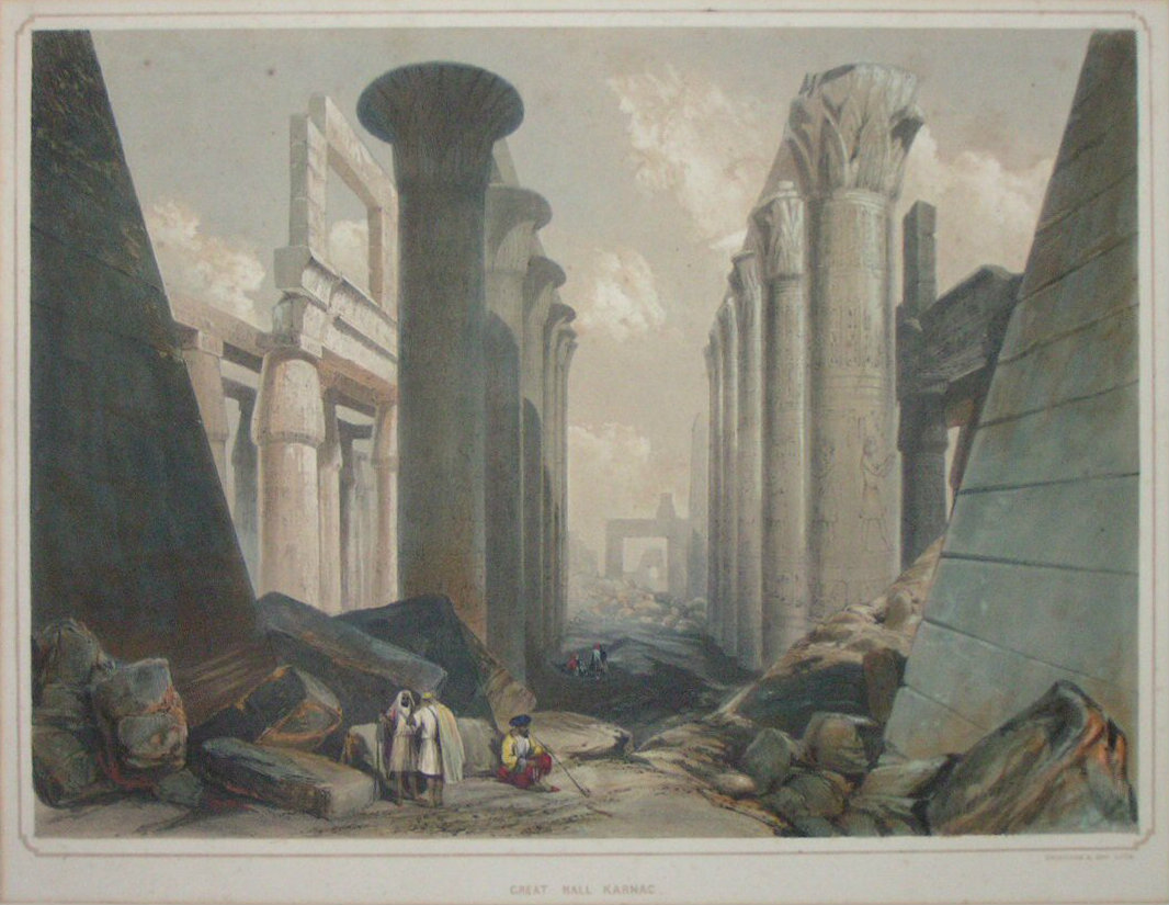 Lithograph - Great Hall, Karnac - Dickinson