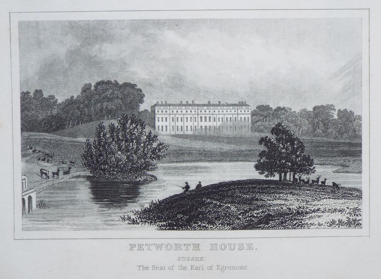 Print - Petworth House, Sussex. The Seat of the Earl of Egremont.