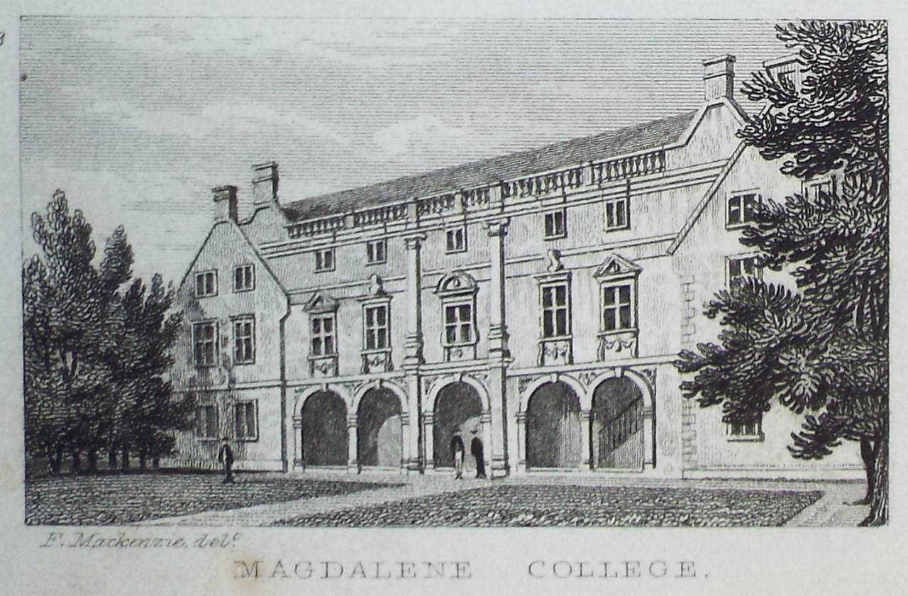 Print - Magdalene College. - Rawle