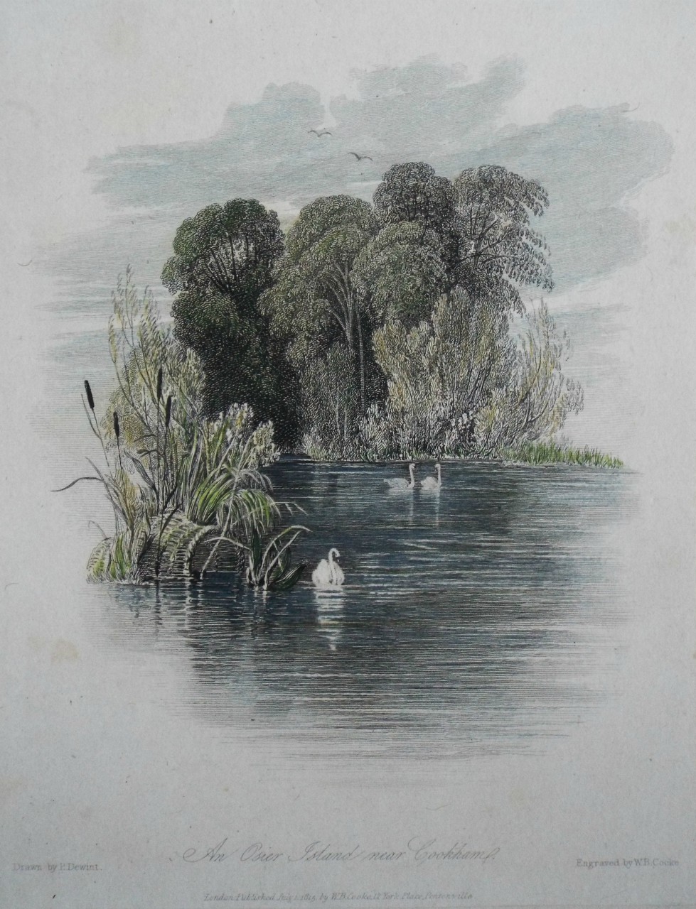 Print - An Osier Island near Cookham. - Cooke