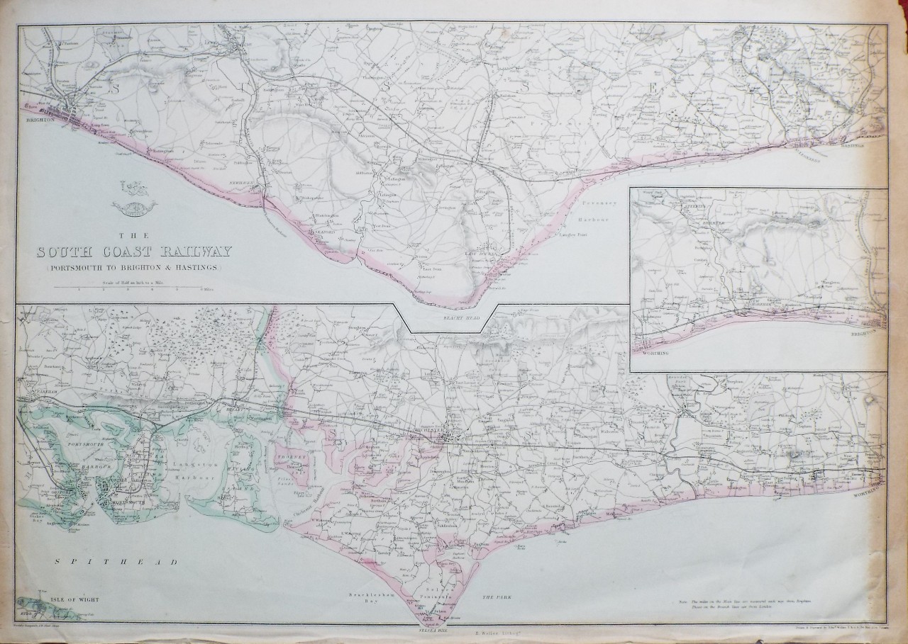 Map of South Coast Railway