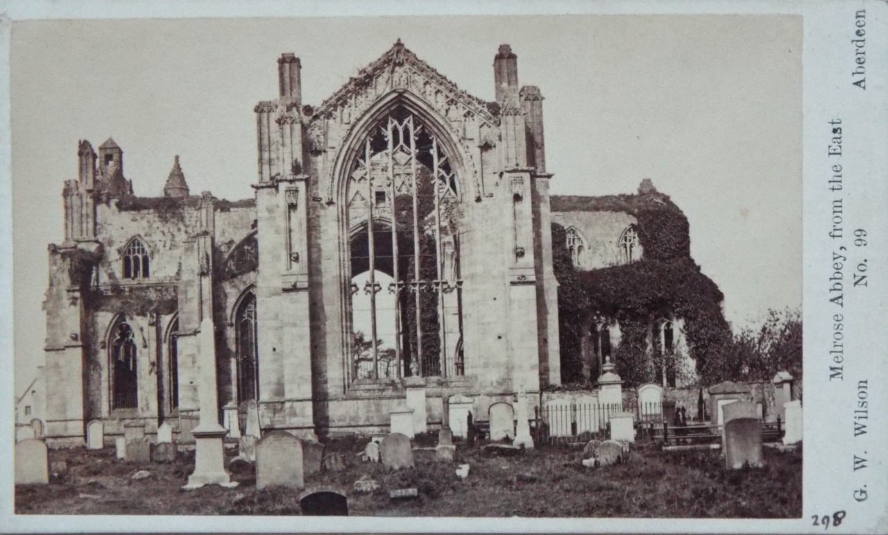 Photograph - Melrose Abbey, from the East