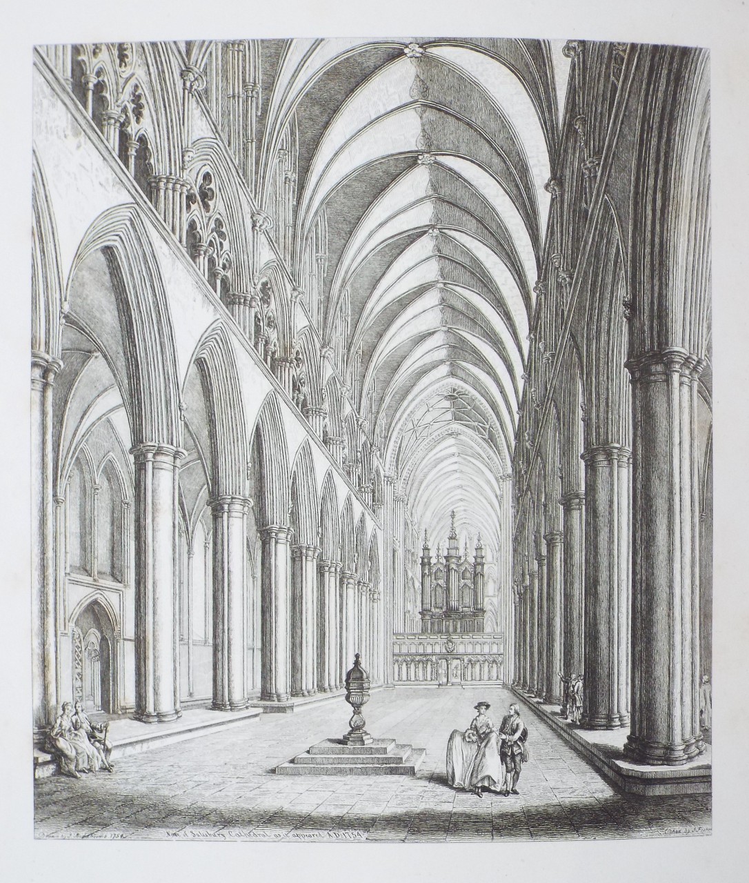 Print - Nave of Salisbury Cathedral