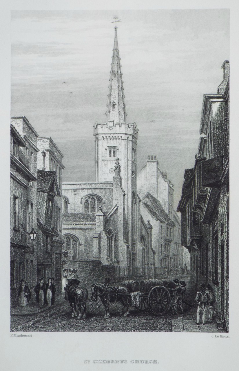 Print - St. Clements Church. - Le