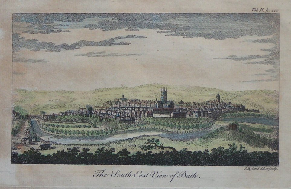 Print - The South East View of the City of Bath