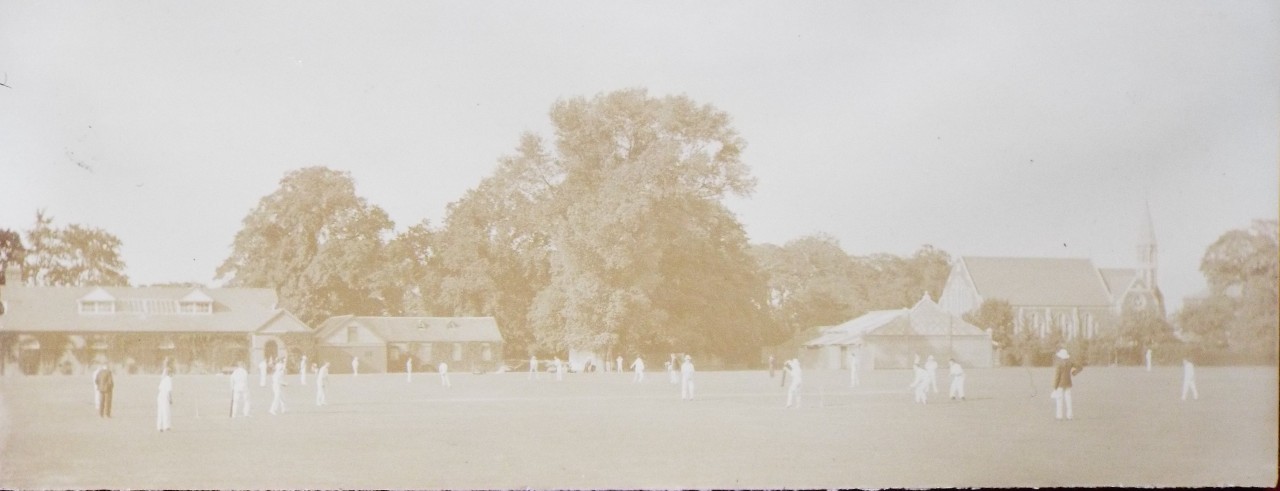 Photograph - Cricket at Shrewsbury School.