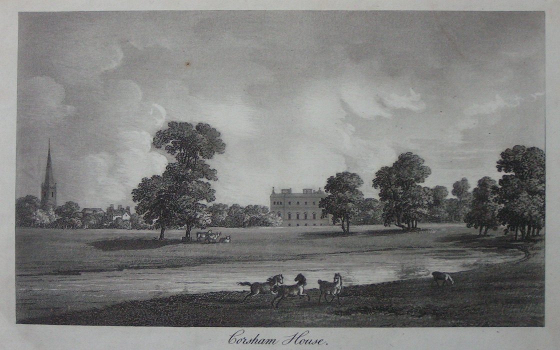 Aquatint - Corsham House - Robertson