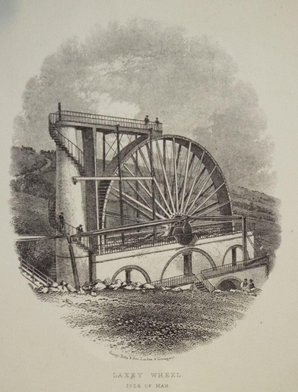 Steel Vignette - Laxey Wheel. Isle of Man - George