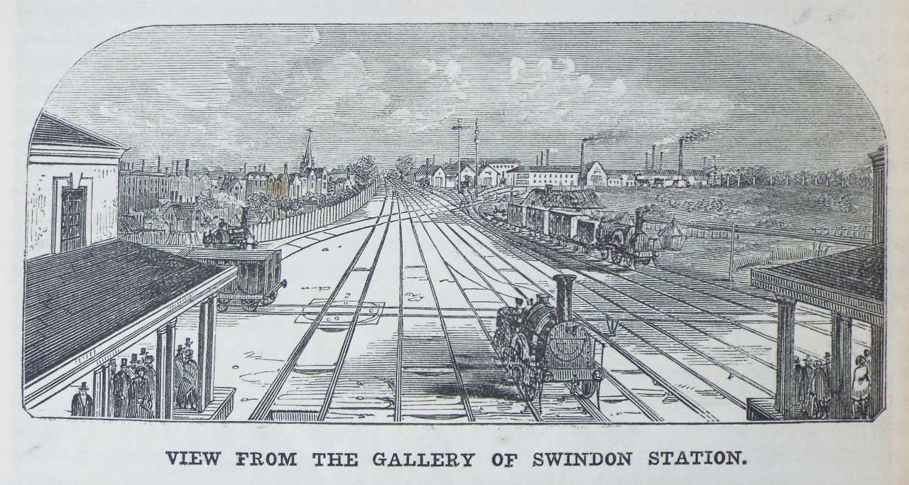 Wood - View from the Gallery of Swindon Station.