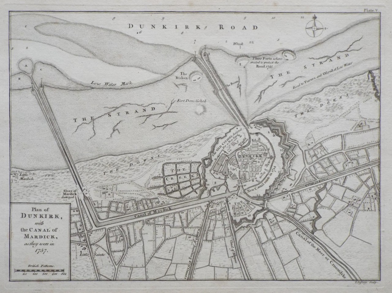 Map of Dunkerque - Dunkerque