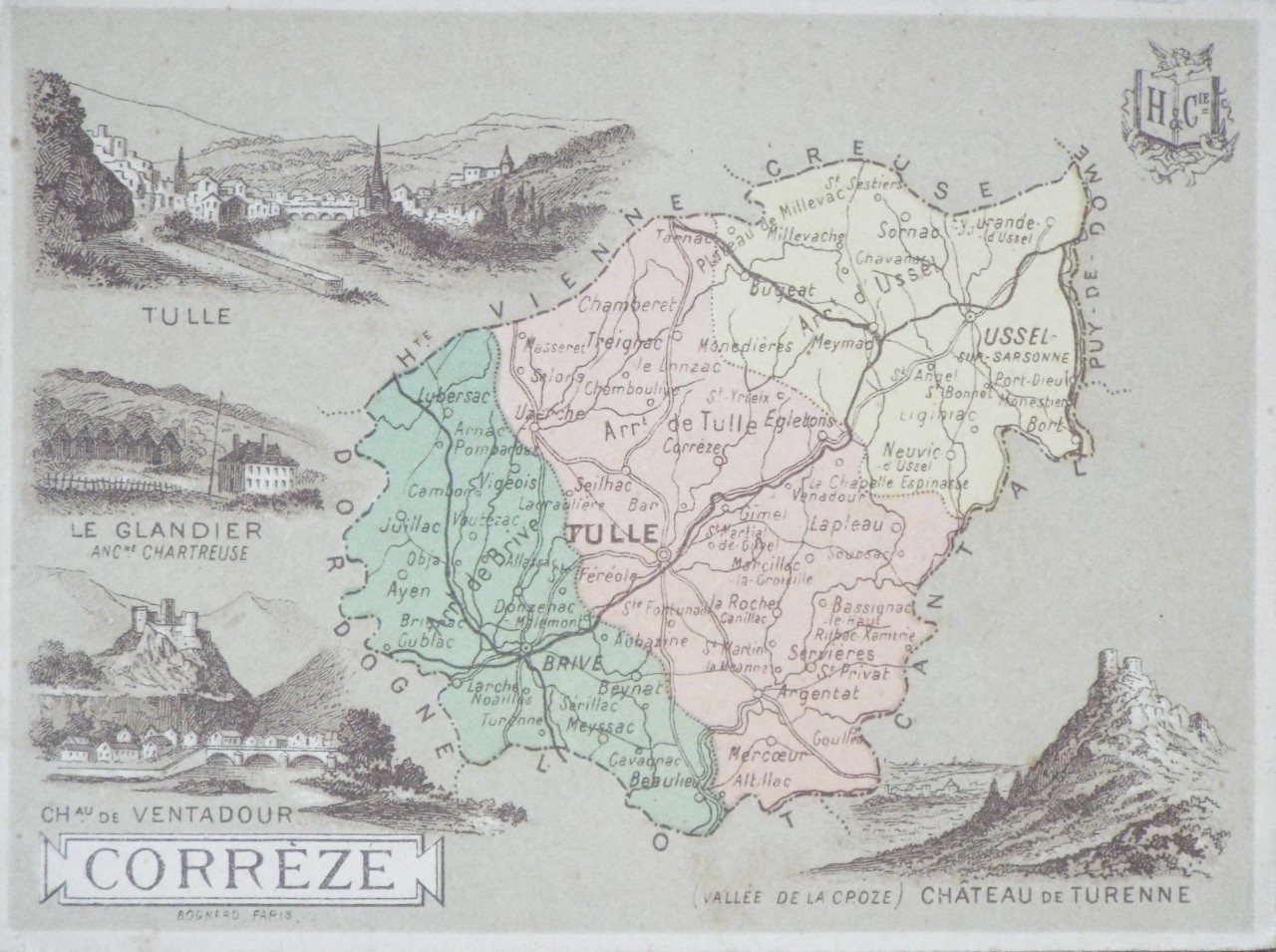 Map of Correze