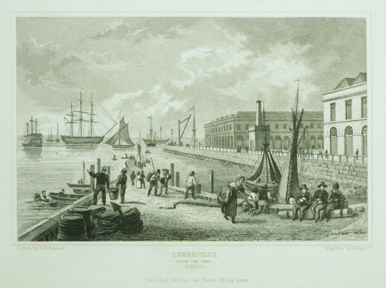 Print - Sheerness, from the Pier, Kent. - Rogers