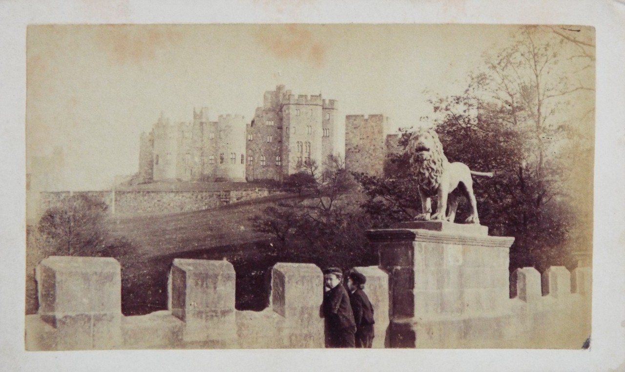 Photograph - Alnwick Castle and Lion Statue