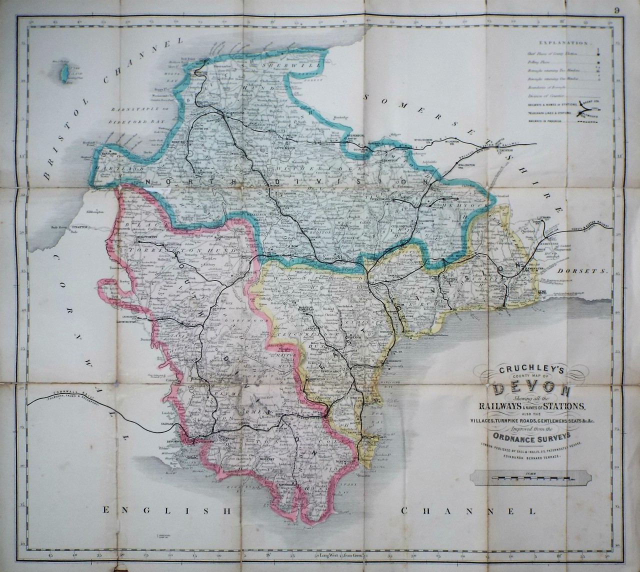 Map of Devon