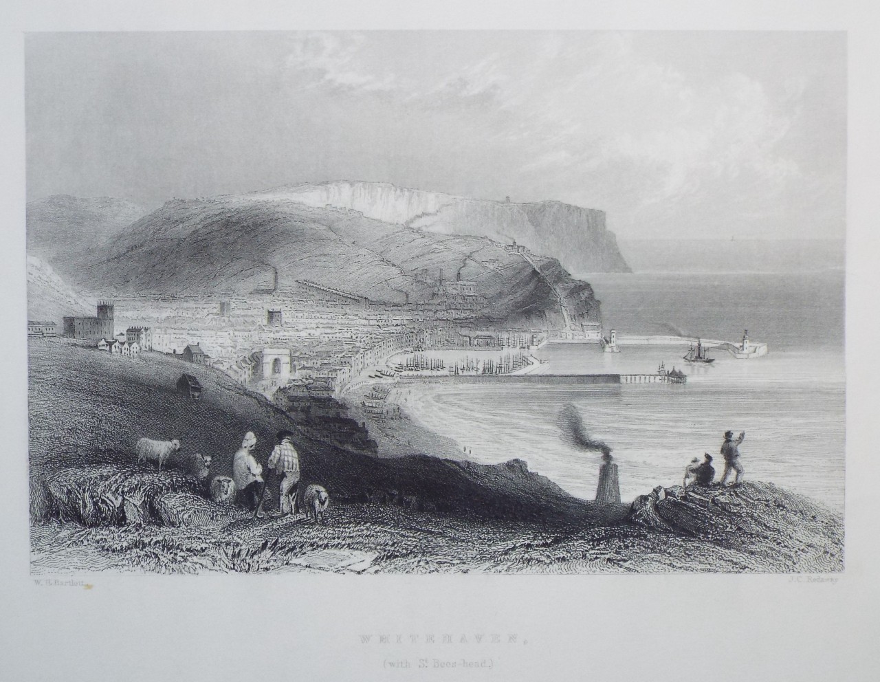 Print - Whitehaven, (wit St. Bees-head.) - Redaway