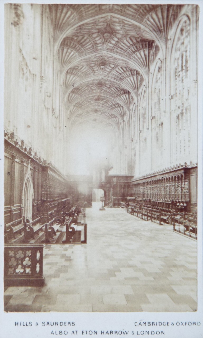 Photograph - King's College Chapel Interior