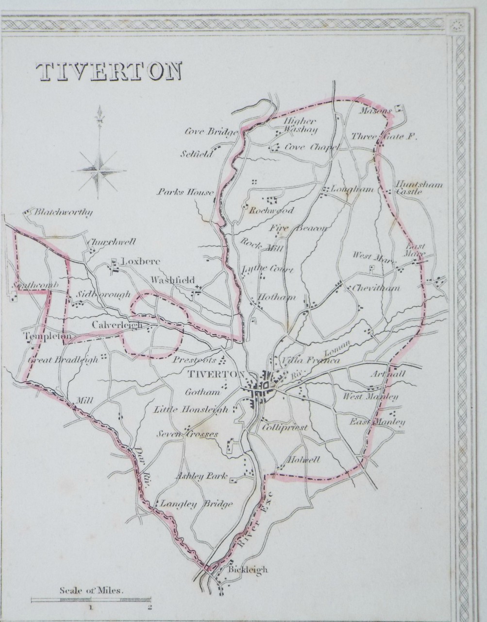 Map of Tiverton - Tiverton