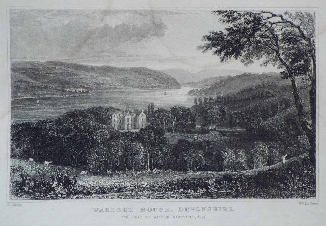 Print - Warleigh House, Devonshire. - Le